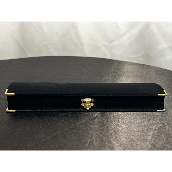 Other - Brand New Black Velvet Bracelet Box – Gold Trim